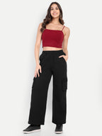 Women Solid Track Pants