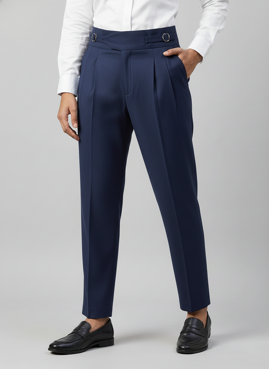 Navy Gurkha Pants