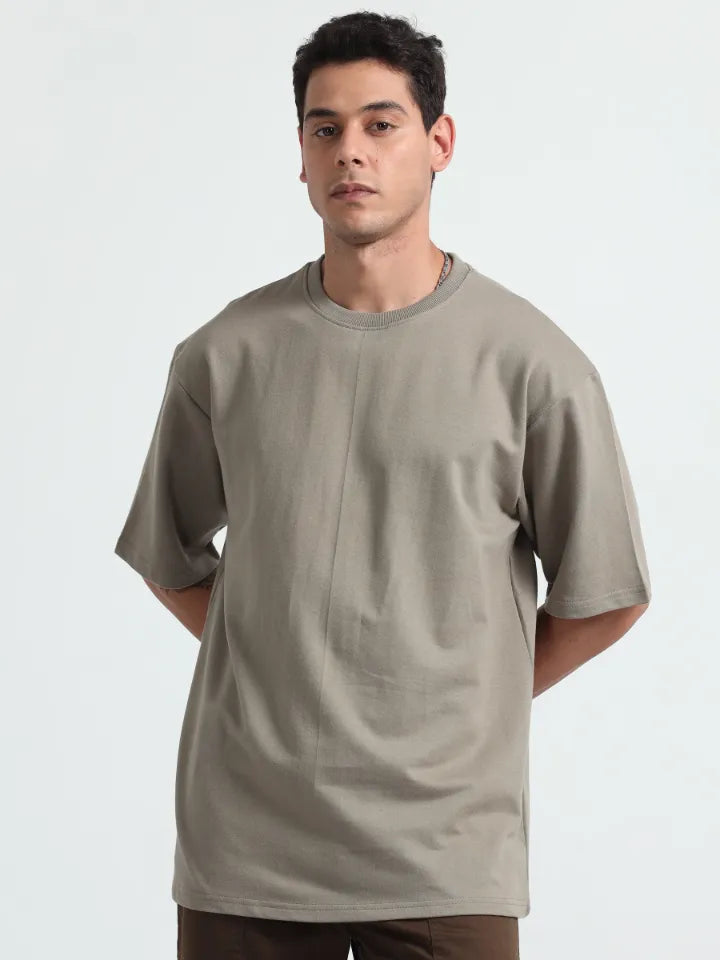 Pack Of 3 Oversize T-shirt :- Camel brown, Red, White