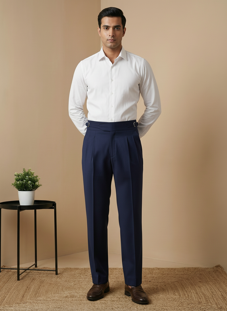 Navy Gurkha Pants