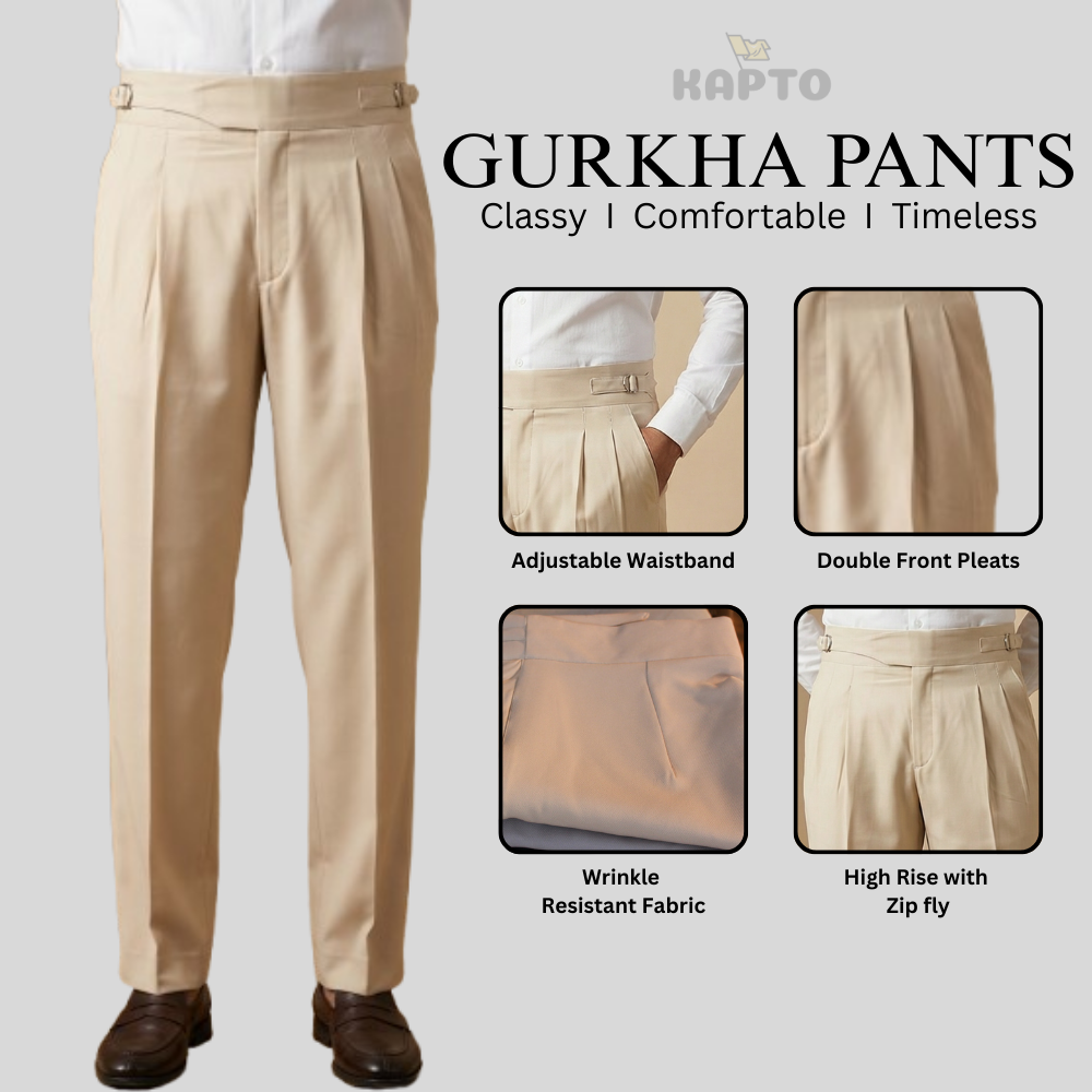 Beige Gurkha Pants Secondary image